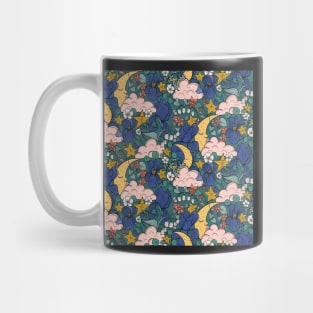 sweet dreams moons clouds poisonous flowers celestial floral Mug